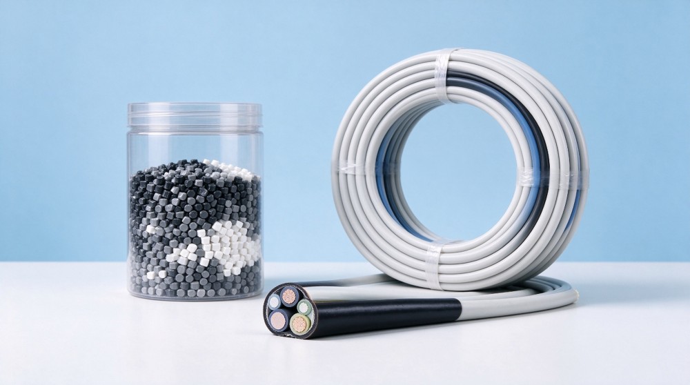 105℃ thermoplastic low-smoke halogen-free flame-retardant polyolefin cable compound
